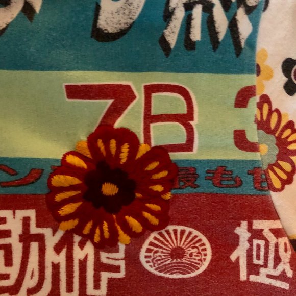 LUCKY BRAND SWEATSHIRT HOODIE* LUCKY CAT*SHIBUYA*JAPAN*EMBROIDER*ASIAN CHARACTER - Picture 8 of 9